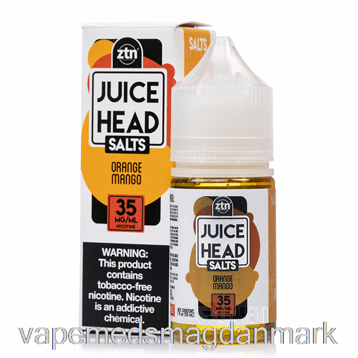 Vape Med Smag Orange Mango - Juice Hovedsalte - 30ml 50mg